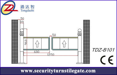 Hướng dẫn cơ học Siêu thị Turnstiles Swing Barrier Gate cho Ngân hàng