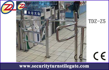 Thép không gỉ hướng dẫn sử dụng cho người đi bộ Turnstile Gate cho dân cư / thiết bị đầu cuối