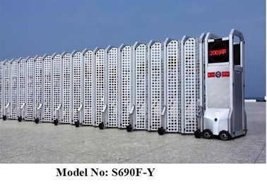 Nhôm hợp kim ráp Retractable điện Folding Gates of Powder Coating