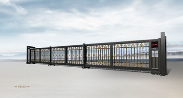 Powder Coating Telescopic trượt Gate, Kệ trượt Gates