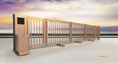 Xon Powder Coating kim loại Telescopic trượt Gate với Anti-Collision IR Sensor