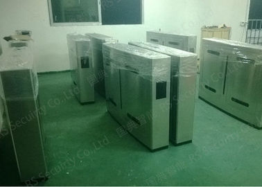 Các nhà máy Bi-Directional Flap Barrier Cổng White Wing IR Sensor cho người đi bộ