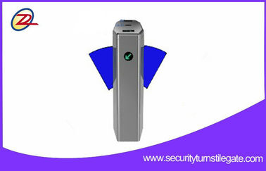 Vân tay Flap Barrier Gate / Đầu đọc thẻ Rfid Flap Turnstile cho Hanicap Lane