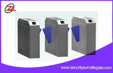 Thép không gỉ Turnstile Flap Barrier Gate Hệ thống lối vào Rfid AC220V ± 10V
