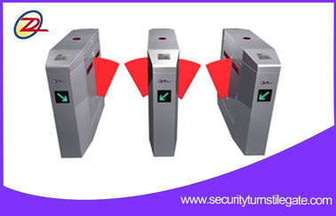 Hoàn toàn tự động Falp Barrier Gate, Handicap Lane Flap Turnstile với hệ thống thẻ thông minh
