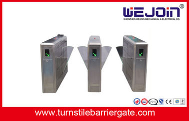 Full thép không gỉ - Tự động điều khiển truy cập Flap Barrier Cổng Với kênh đúp