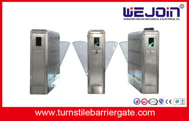 Full thép không gỉ - Tự động điều khiển truy cập Flap Barrier Cổng Với kênh đúp
