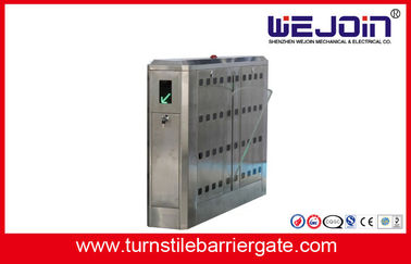 Full thép không gỉ - Tự động điều khiển truy cập Flap Barrier Cổng Với kênh đúp