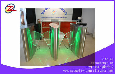 Inox Flap Barrier cổng LED truy cập ánh sáng khiển, thẻ RFID