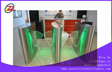 Inox Flap Barrier cổng LED truy cập ánh sáng khiển, thẻ RFID