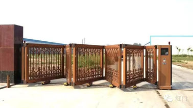 Tự động Folding cơ giới trượt Cổng Với điều khiển từ xa không dây