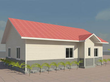 Máy Khung thép kết cấu 03/04 Phòng ngủ Homes Modular, Điện thoại di động Ánh sáng thép Villa