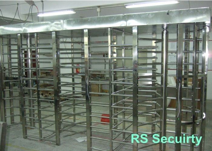 Thẻ Hoặc Biometric RFID Full Chiều cao turnstiles Điện Barrier Với 0.6S Thời gian đáp ứng